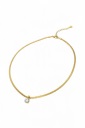 collana con punto luce luz